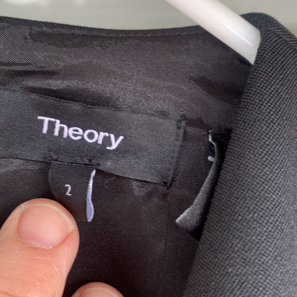 Theory Belted Jumpsuit Tux Wool Sleeveless Size 2 Black - Picture 2 of 14